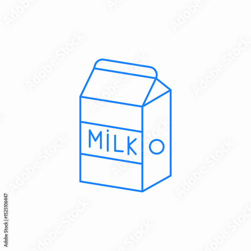 milk package icon sign vector