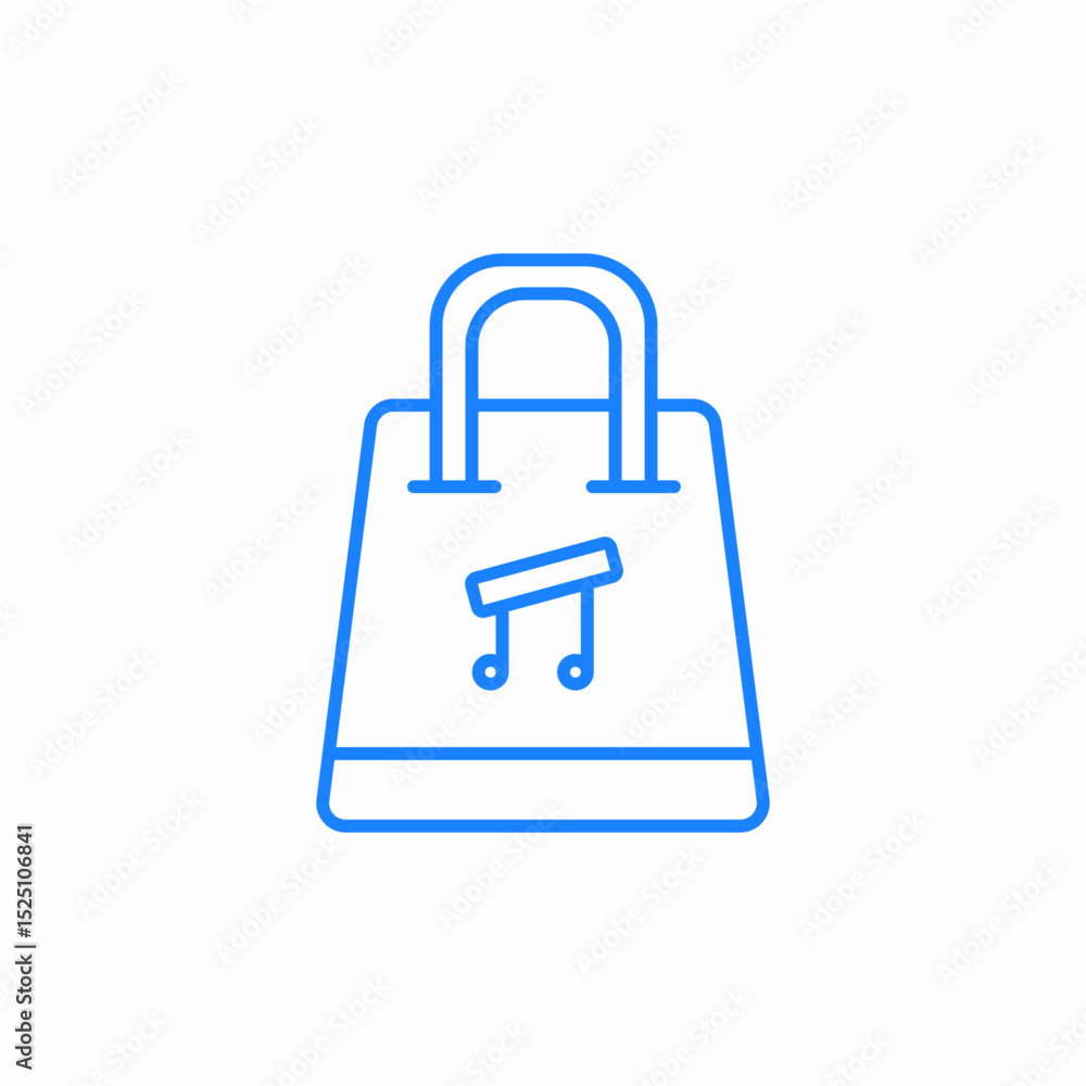 musical shopping icon sign vector musical shopping icon sign vector