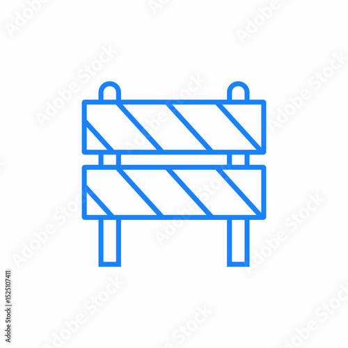 road barrier icon sign vector