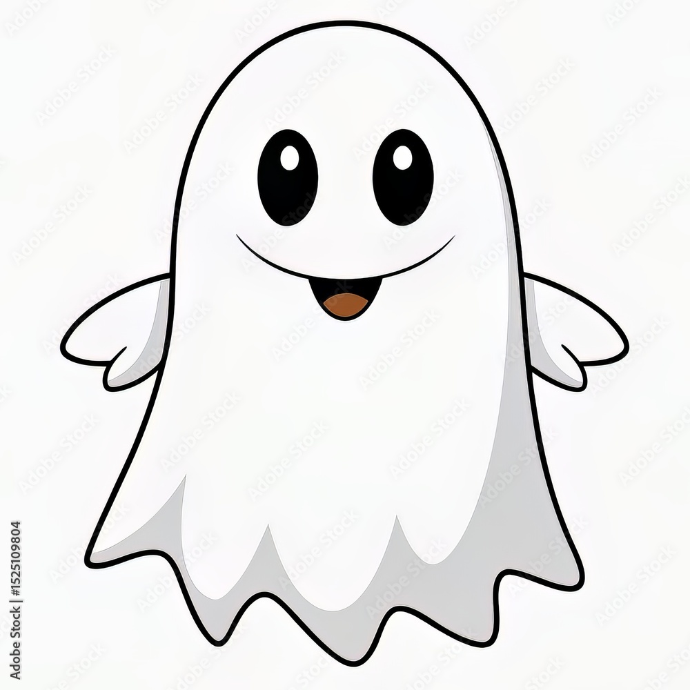Obraz premium funny cartoon ghost