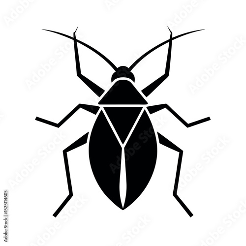 Luna Moth Insect Silhouette Vector Illustration