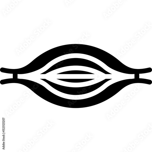 muscle feminim glyph icon