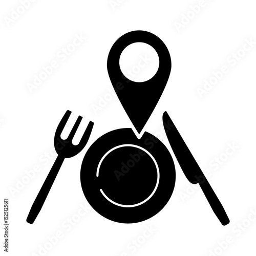 Restaurant Icon Glyph