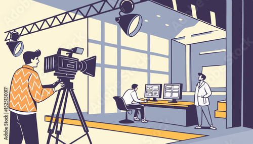 Professional movie studio entertainment industry. Generative AI technology.  