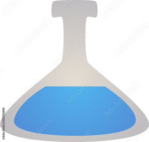 Chemistry Bottle PNG – Cute Science Illustration