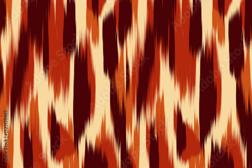 Uzbekistan ikat pattern. Uzbekistan ikat abstract ethnic design. Uzbekistan pattern design for background, wallpaper, textile, art, clothing, wrapping paper, Uzbek style, Uzbek fabric