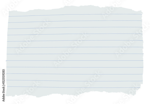 orn paper of note book on transparent backgorund vector