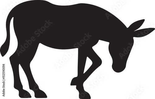 mule silhouette, mule vector art, farm animal clipart, work animal outline, mule profile graphic, domesticated animal shape, mule walking icon, side view mule, mountain mule image,