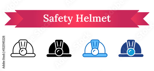 Safety Helmet Multi Style - Safety hard hat, representing mandatory head protection in industrial and construction environments