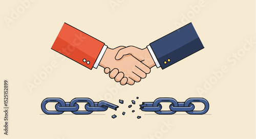 handshake vector illustration