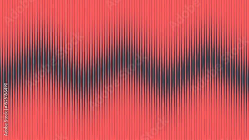 Dynamic zigzag halftone vector background with chevron stripe rhythm. Red and black minimalist texture with retro and brutalist flair. Ideal for modern design projects, covers or apps. Brutalism style