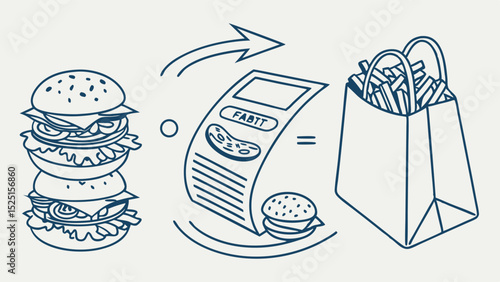 Automated Burger and Fries Packaging Streamlining Fast Food Efficiency