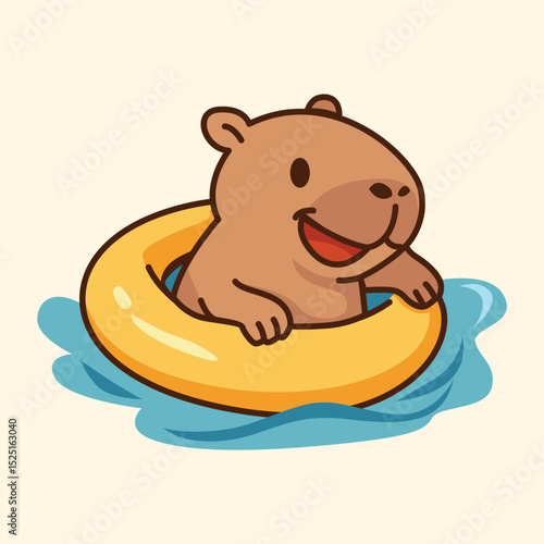 Cute Capybara Summer Vacation Activities Collection