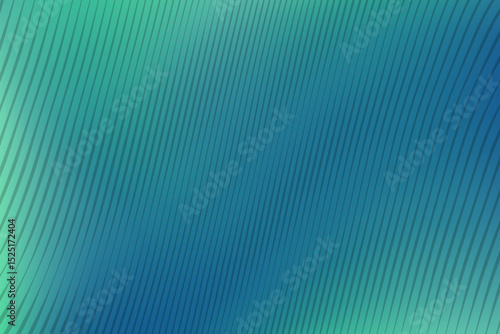 Abstract striped pattern line on blue and green aurora light background. Vector illustration.