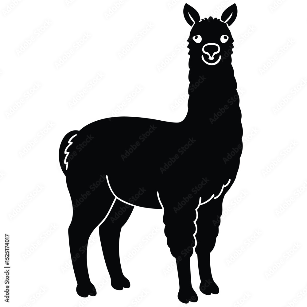 Fototapeta premium alpaca vector