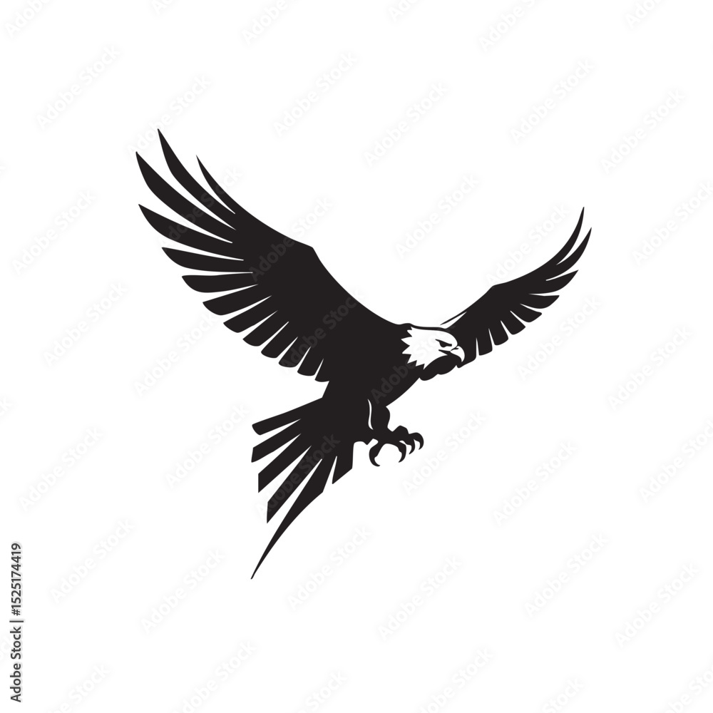 Obraz premium Majestic Eagle in Flight A Powerful Symbol of Freedom and Soaring