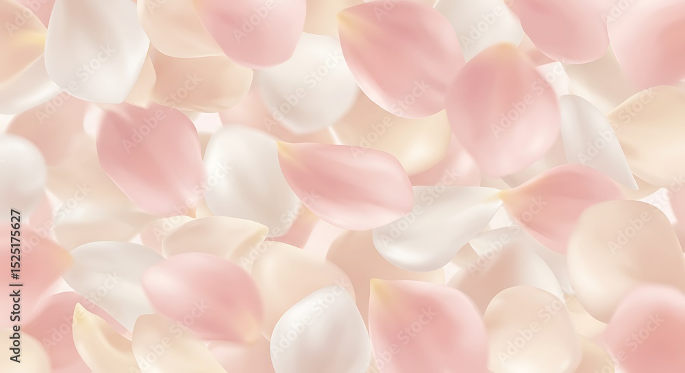 Obraz premium Delicate Pink and White Rose Petals Background Texture Perfect for Wedding Invitations or Romantic Designs