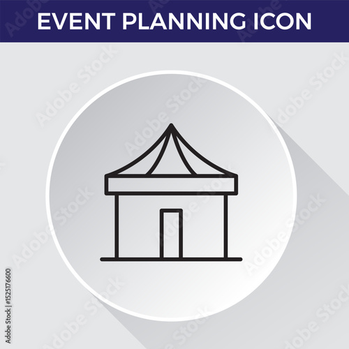 Event Planning Icon. Stylish and functional icons for organizers, perfect for scheduling, venue management, and event promotion, ideal for apps, websites, and marketing materials.