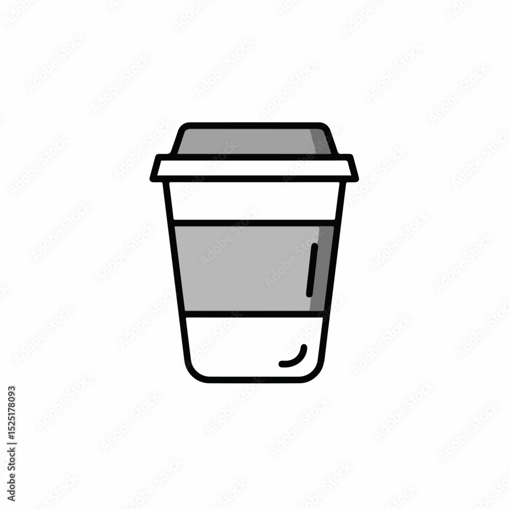 Disposable coffee cup mockup for branding. Coffee cup illustration shows stylish design perfect for cafe menu. Disposable coffee cup mockup for branding. Coffee cup illustration shows stylish design perfect for cafe menu.