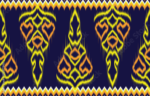 ikat design for ethnic pattern boho seam fabric textile or native geometric and fabric ikat style vector wallpaper motif Illustrator.