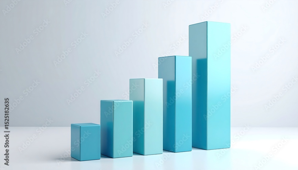 Blue Bar Graph Growth Chart. Blue Bar Graph Growth Chart.