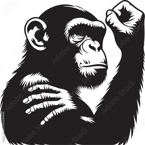 chimpanzee vector