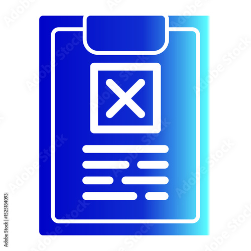 Error Marker Icon - Glyph Gradient Style for Failed Documents & Corrections.