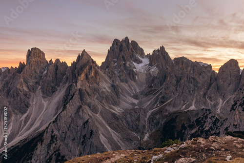 sunset in the mountains