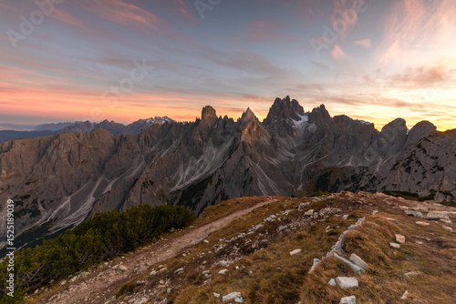 sunrise in the mountains