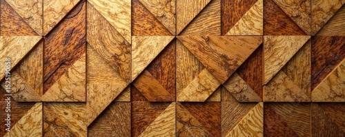 Wallpaper Mural Intricate geometric patterns are laser-cut into rich, warm-toned wood, creating a stunning abstract design  Perfect for architectural, design, or craft backgrounds ,  modern,  intricate,  natural Torontodigital.ca