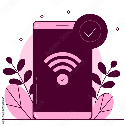 Online network service with signal strength indicator.