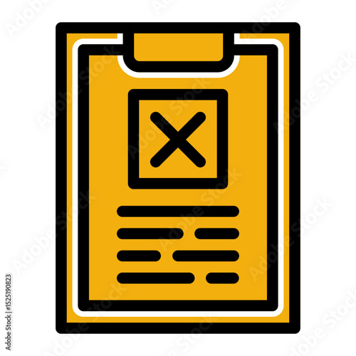 Error Marker Icon - Glyph Color Lineal Style for Failed Documents & Corrections.