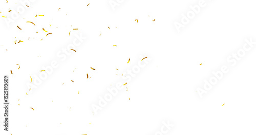 Canvas Print Colorful Confetti against a White Background Tranparent BG Confeti