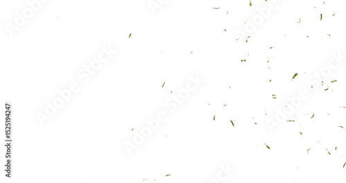 Colorful Confetti against a White Background Tranparent BG Confeti. Confetti partical isolated background. 3d Rendering Transparent Confetti.