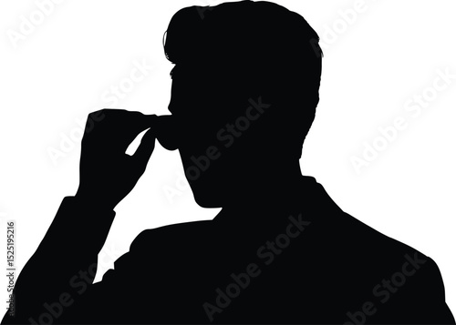 Sunglasses Adjustment Silhouette - Cool Composure Pose