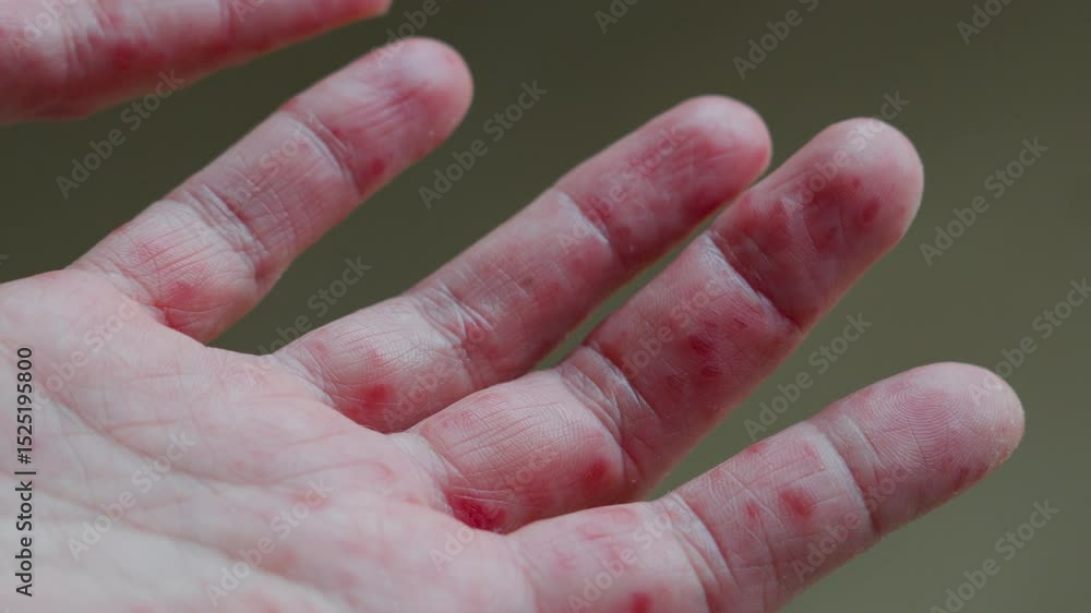 Understanding different skin conditions on hands with rashes and ...