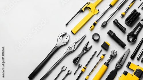 Neatly arranged professional tool set, showcasing precision and efficiency in craftsmanship.