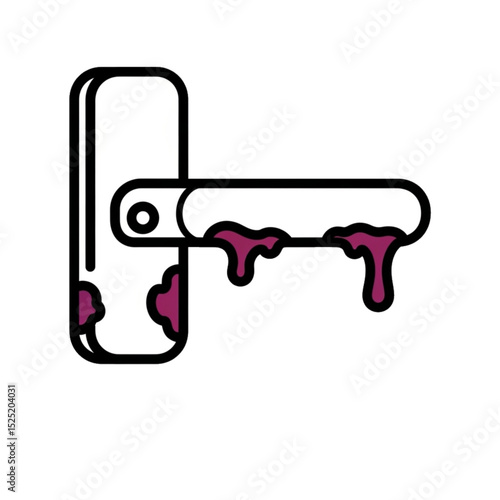 Leaking doorknob – implies paint or fluid problem.