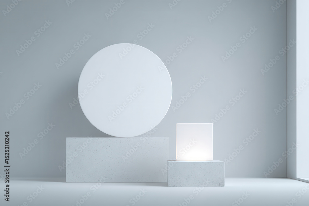 minimalistic mockup of flyer and brochure featuring ultrabright object positioned in one third of frame minimalistic mockup of flyer and brochure featuring ultrabright object positioned in one third of frame