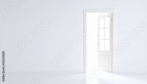 Wallpaper Mural Bright White Room with Open Doorway Leading to Light. Torontodigital.ca