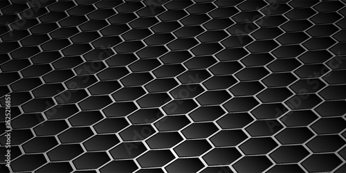 White 3d hexagonal technology abstract vector background. Bright blue energy flashes under the hexagons in the vector illustration.