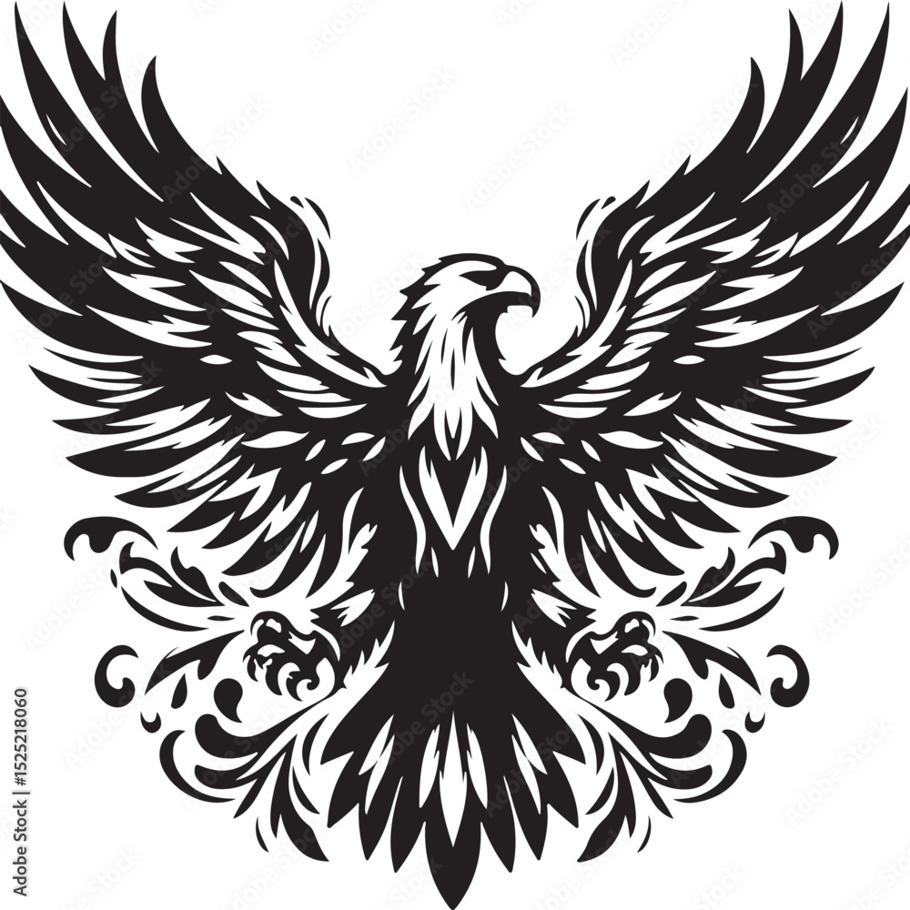 Obraz premium eagle vector sihouette