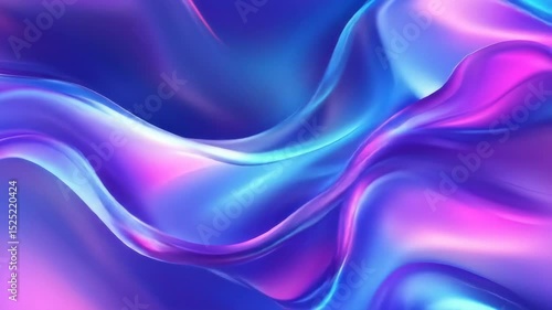 Wallpaper Mural Abstract flow with vibrant purple, blue, and pink hues. Torontodigital.ca