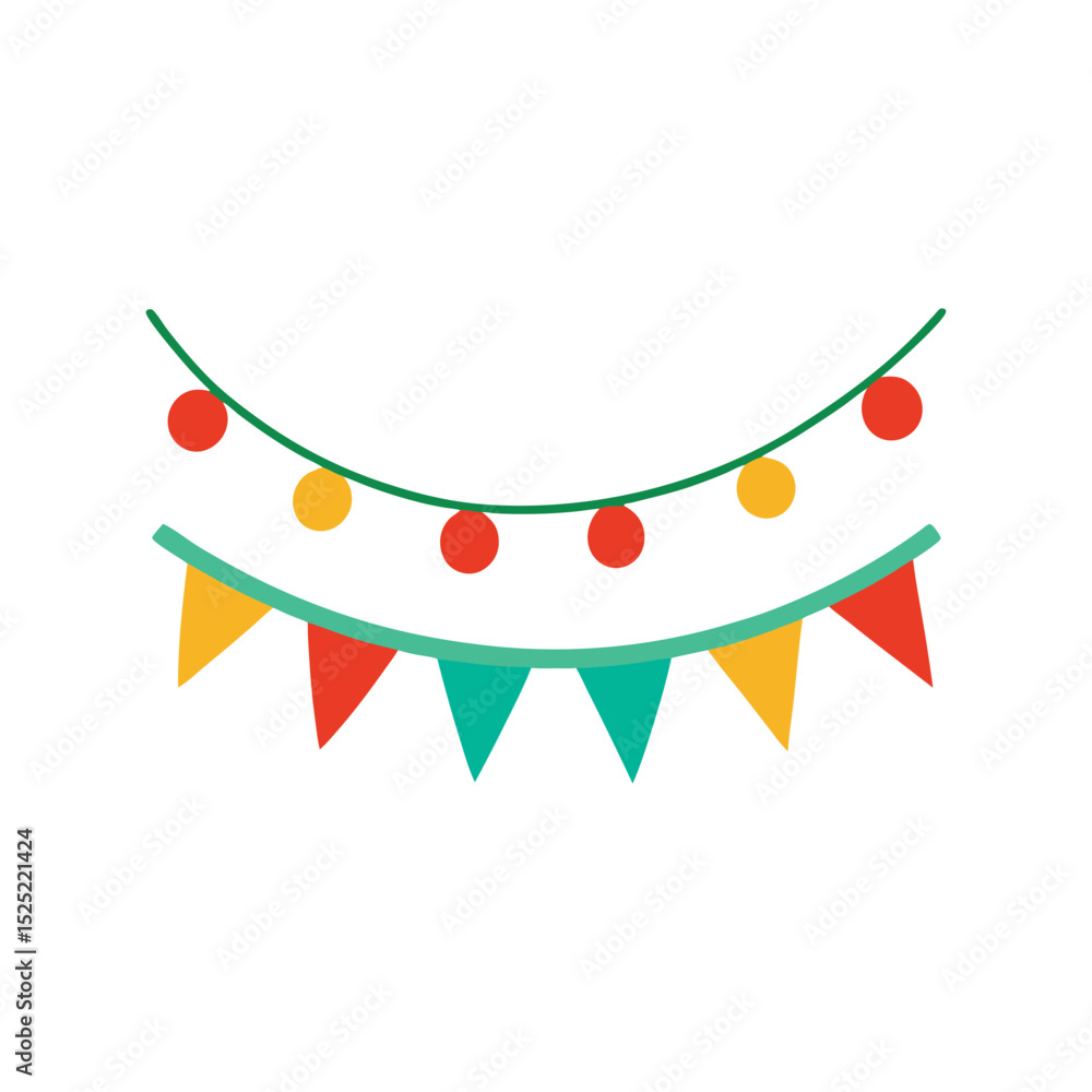 Obraz premium garland vector