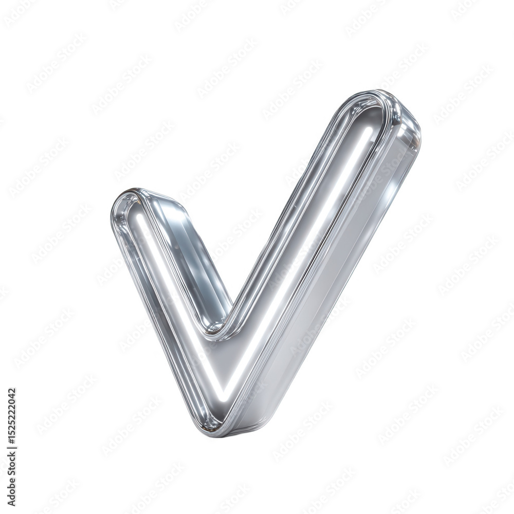 Shiny Silver Checkmark Symbol Success Approval, isolated on transparent background, perfect cutout, PNG Shiny Silver Checkmark Symbol Success Approval, isolated on transparent background, perfect cutout, PNG