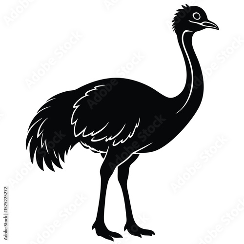 emu vector sihouette
