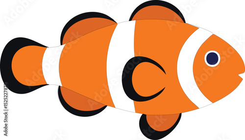 illustration of a cartoon fish nemo