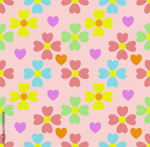 Wallpaper Mural seamless background with flowers Torontodigital.ca