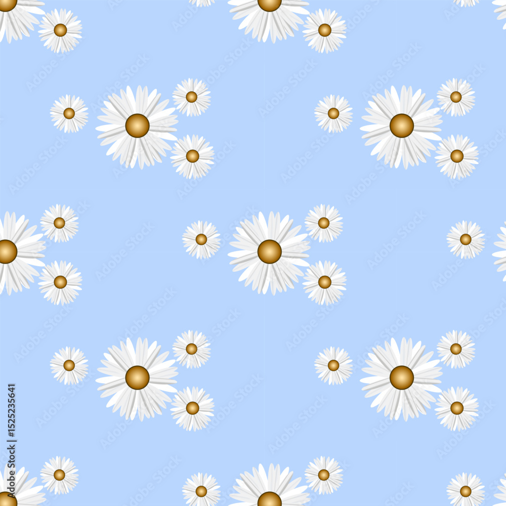 Obraz premium seamless pattern with daisies