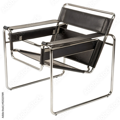 Wassily Chair B3 model, isolated PNG transparent background